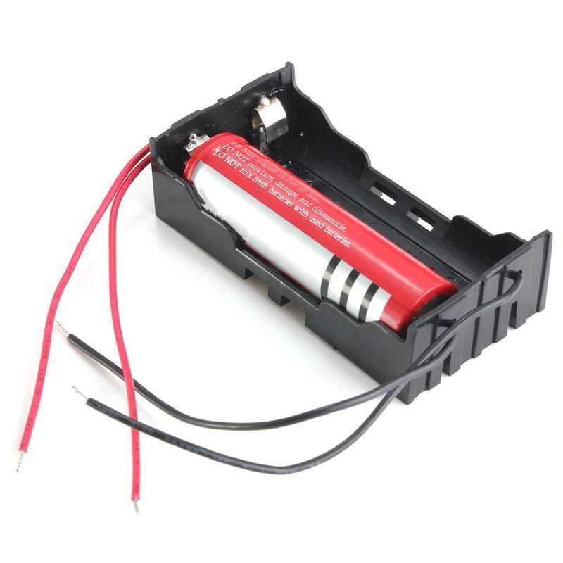 18650 Battery Charger Case with 4 wires Leads for 2x 18650 battery - Phaser FPV