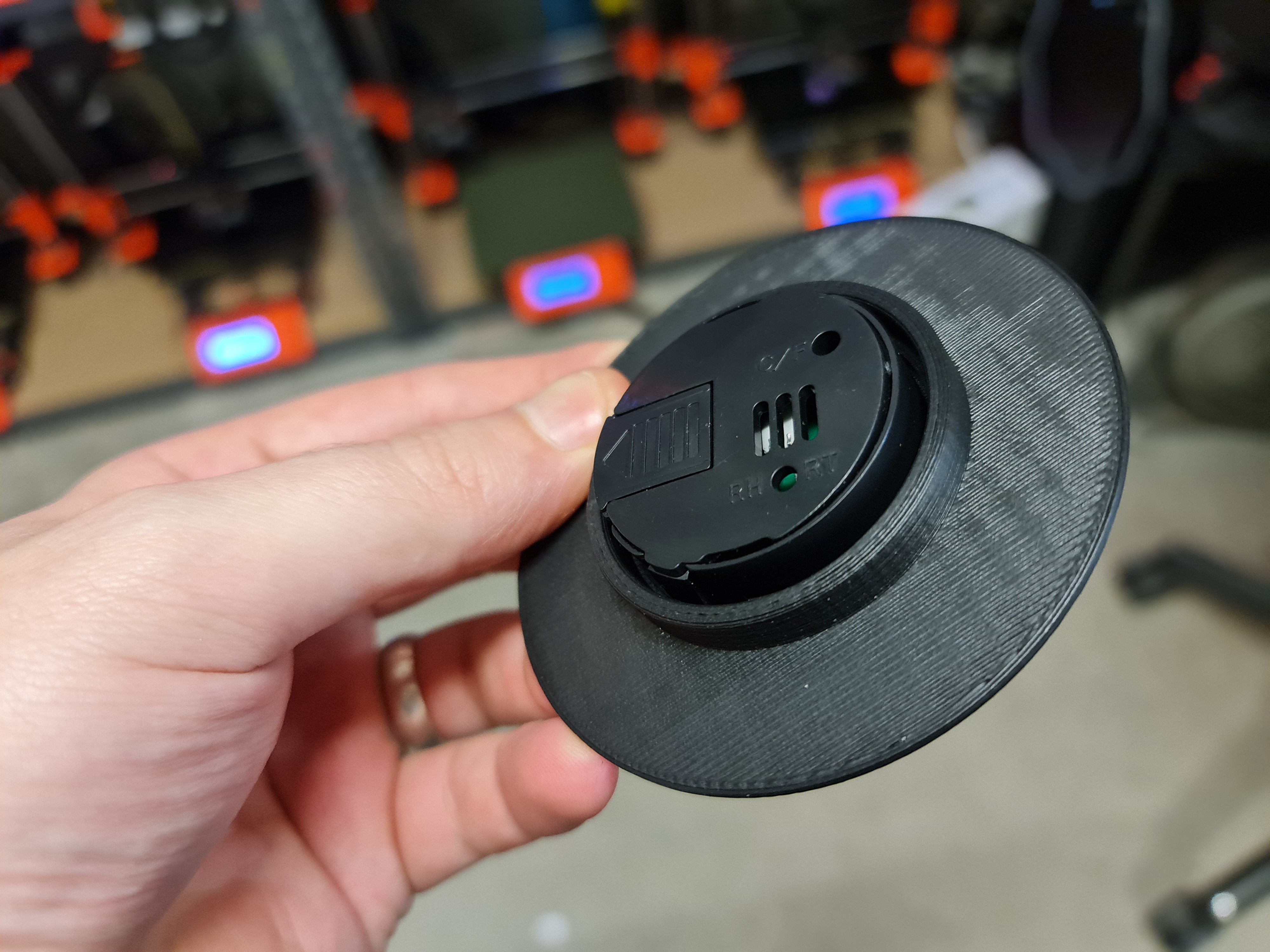 Round Digital Humidity Sensor Spool Adapter