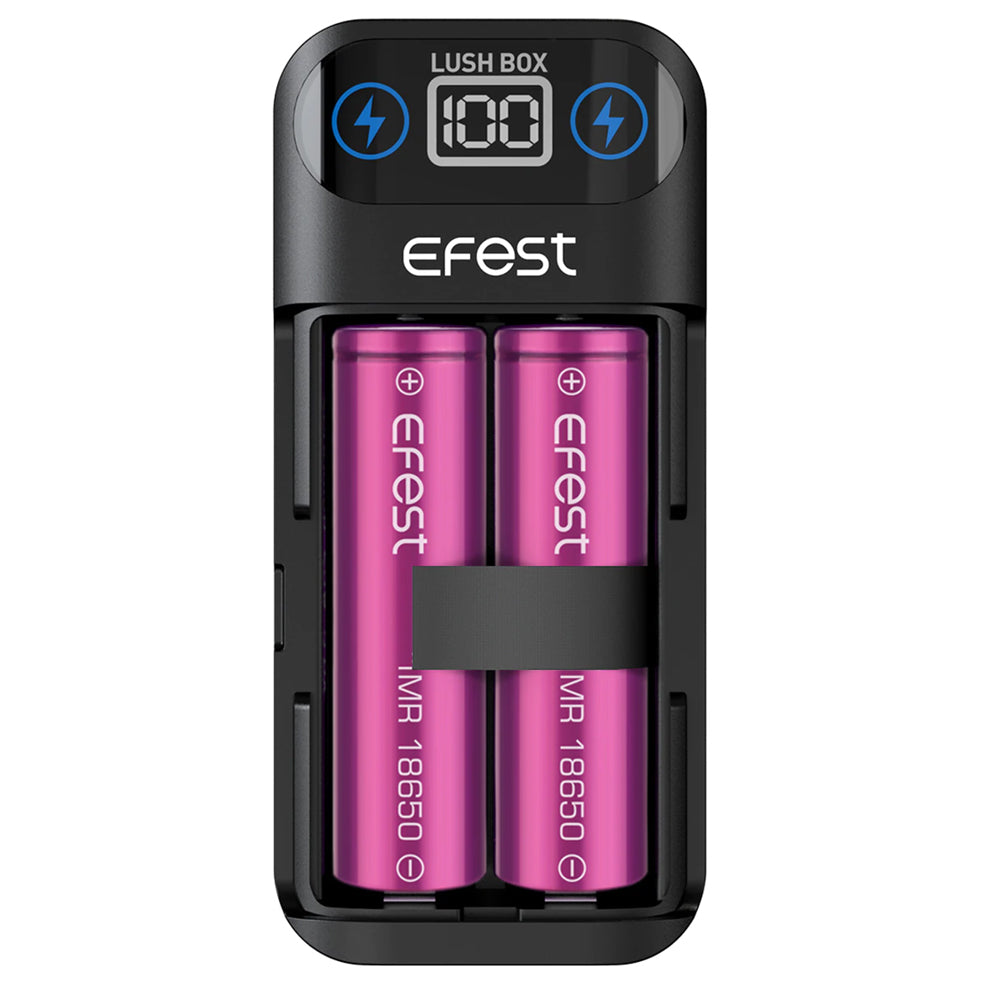 Efest Lush Box 18650 Charger with Power Bank Function