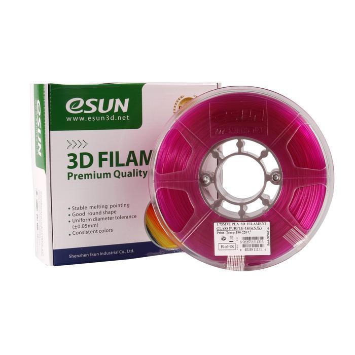 eSUN Glass PLA 3D Filament 1.75mm 1kg Purple