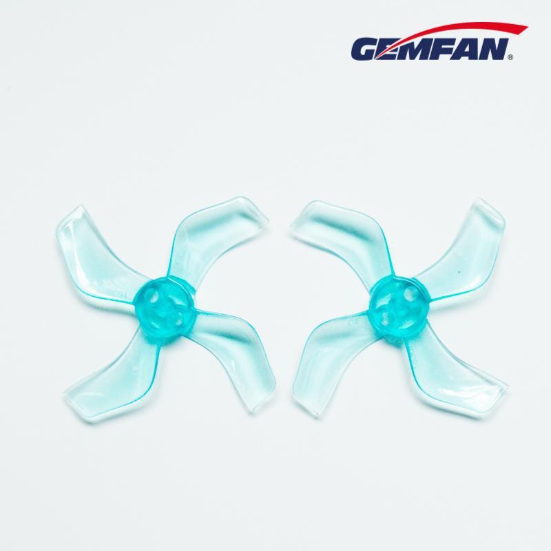 Gemfan 1636-4 40mm 4 Blade (1.0mm shaft)(8Pcs) Durable Tiny Whoop Props Clear Blue