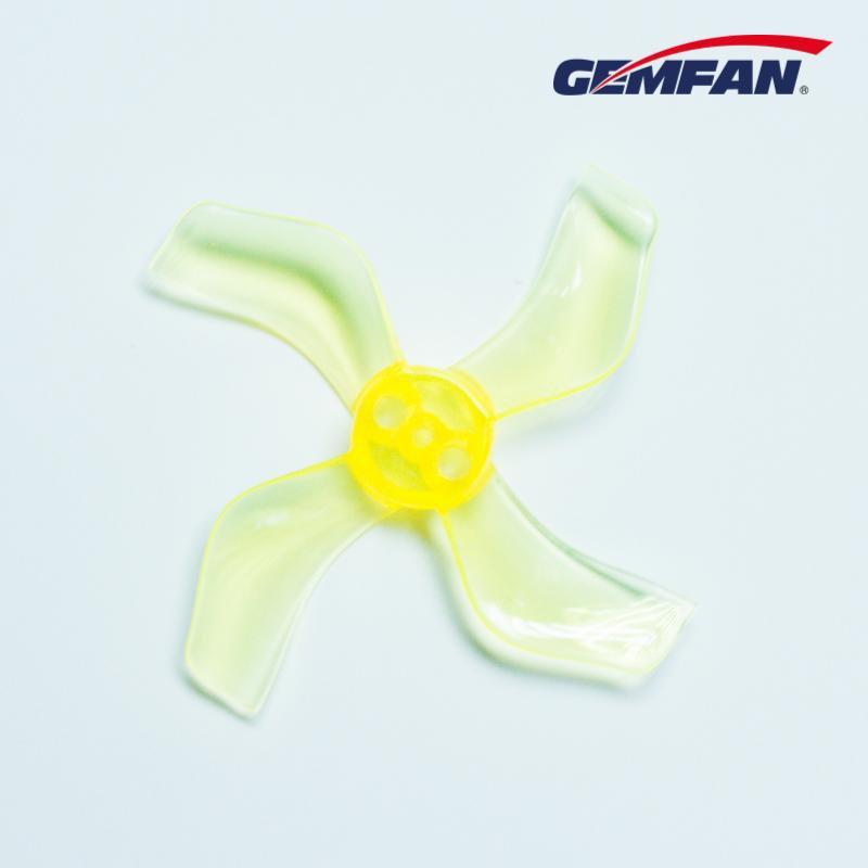 Gemfan 1636-4 40mm 4 Blade (1.5mm shaft)(8Pcs) Durable Tiny Whoop Props Clear Yellow