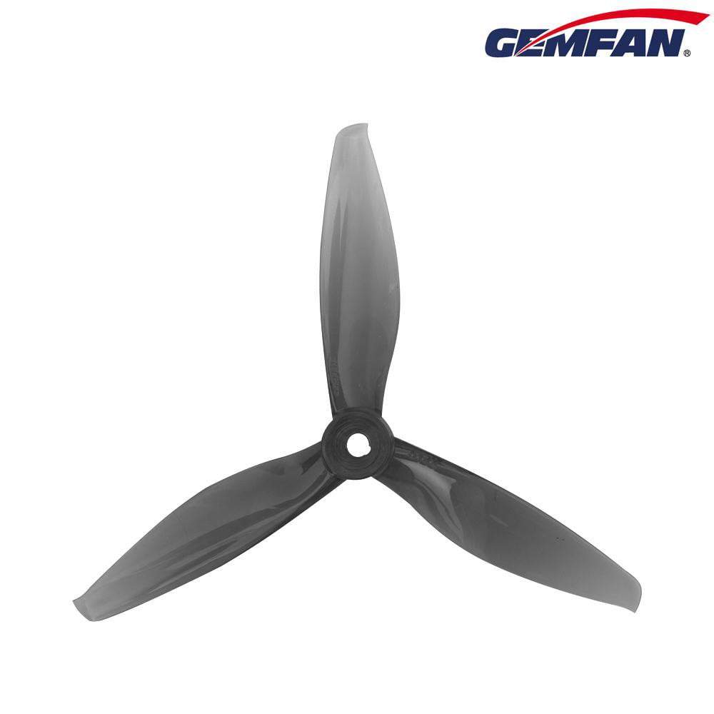 Gemfan Flash Durable Tri Blade 5144 Propellers CW/CCW 1 Pack (4 Pieces) Clear Grey