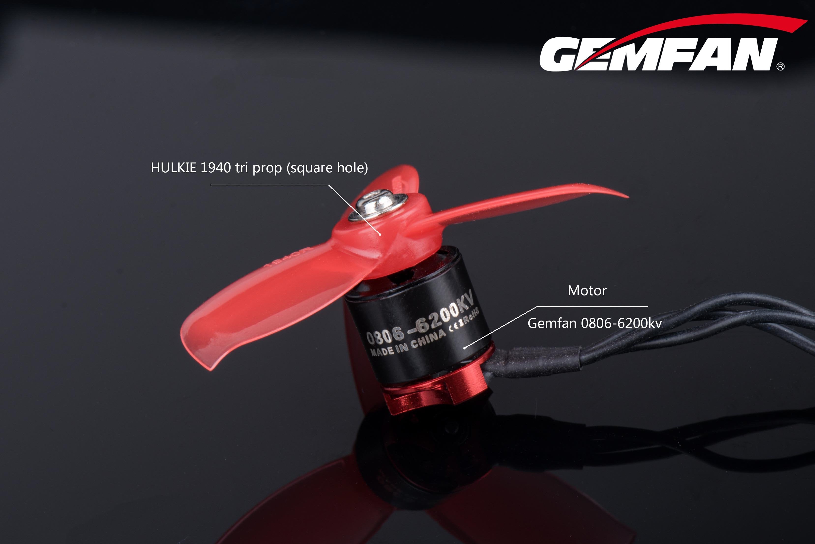 Gemfan Hulkie Durable Tri Blade 1940 3 Hole Propellers CW/CCW 1 Pack (8 Pieces) - Phaser FPV