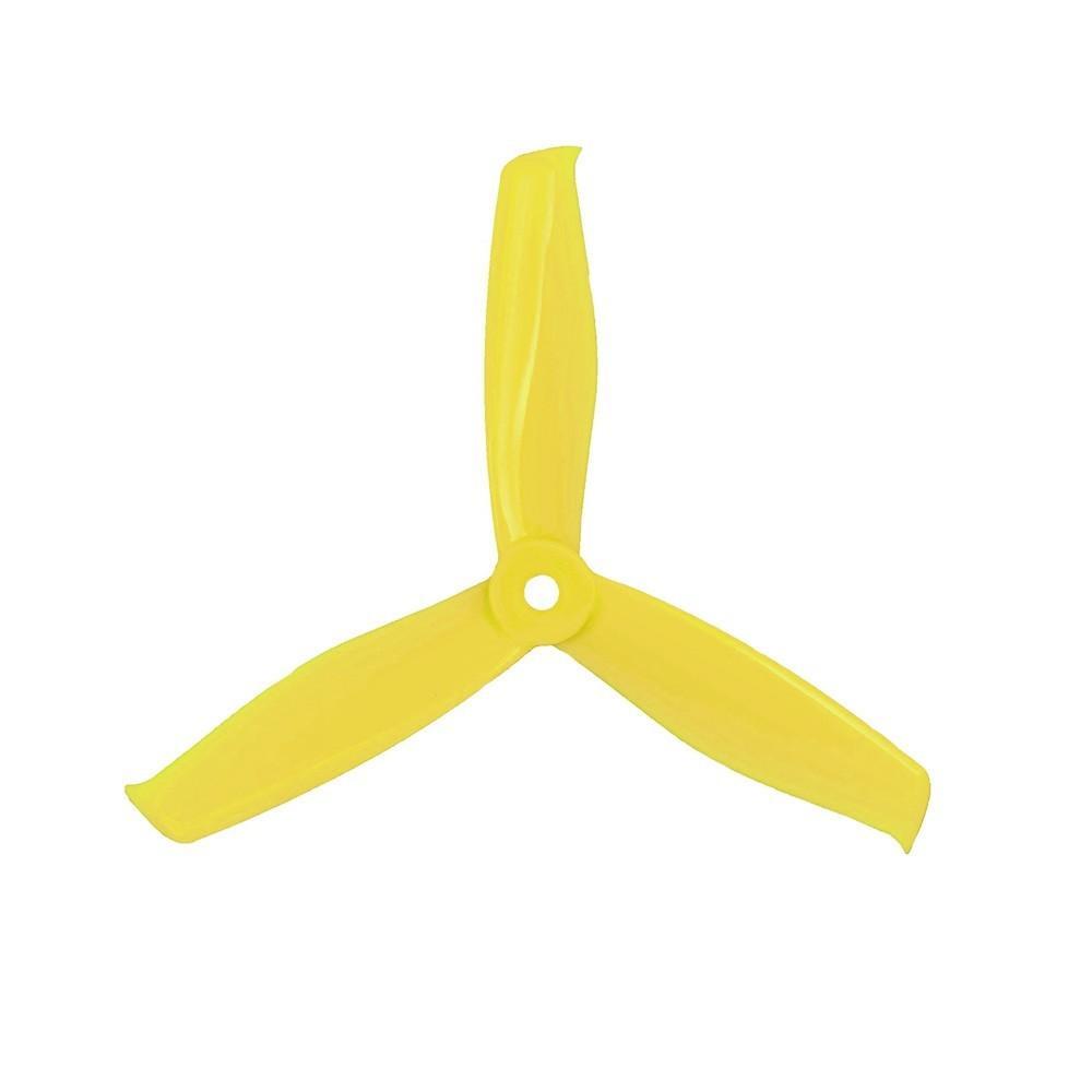 Gemfan Hulkie Durable Tri Blade 5055S Propellers CW/CCW 1 Pack (4 Pieces) Lemon Yellow