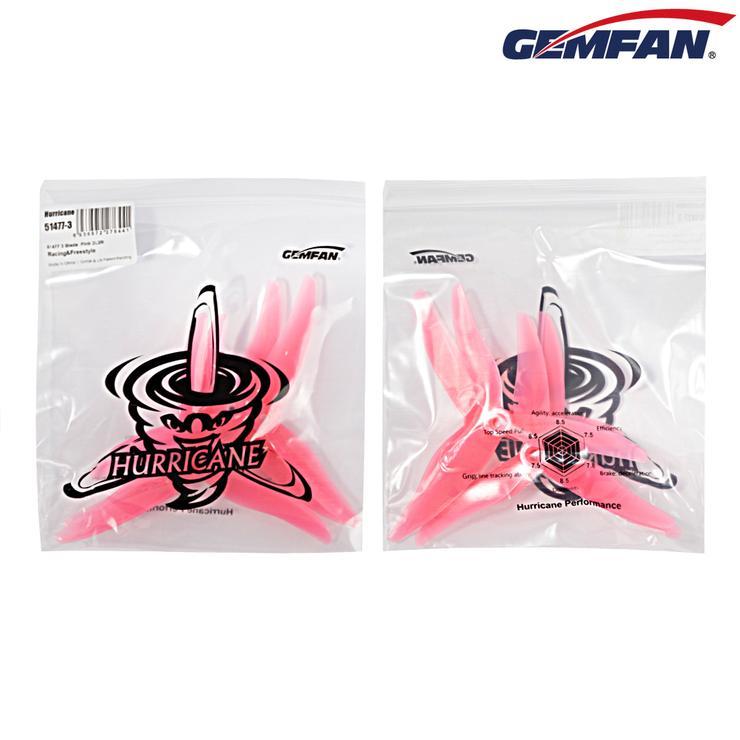 Gemfan Hurricane Durable Tri Blade 51477 Propellers CW/CCW 1 Pack (4 Pieces)