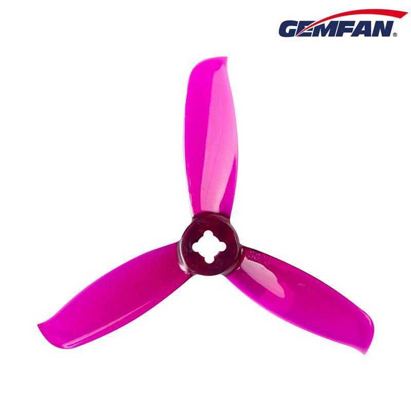 Gemfan WinDancer Durable Tri Blade 3028 Propellers CW/CCW 1 Pack (4 Pieces) Clear Purple