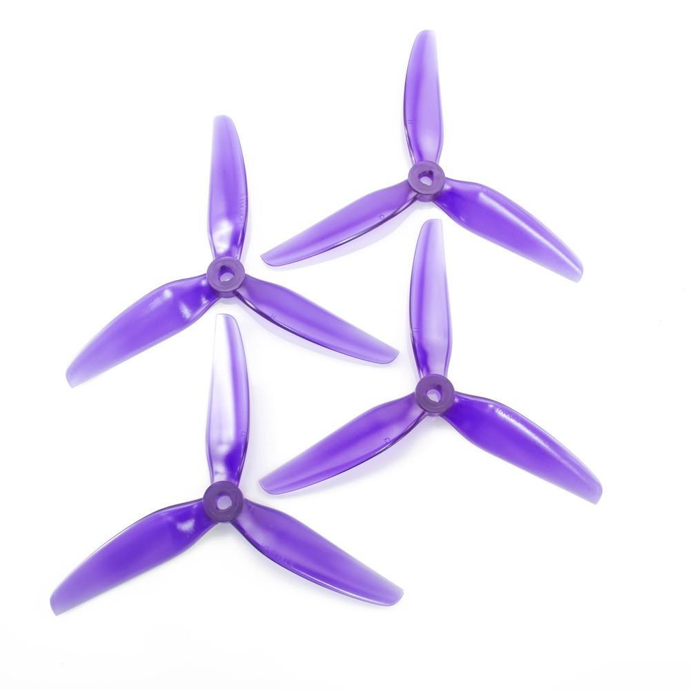 HQ Durable Prop 5.1x4.6x3V1S Tri Blade POPO Propellers CW/CCW 1 Pack (4 Pieces) - Phaser FPV