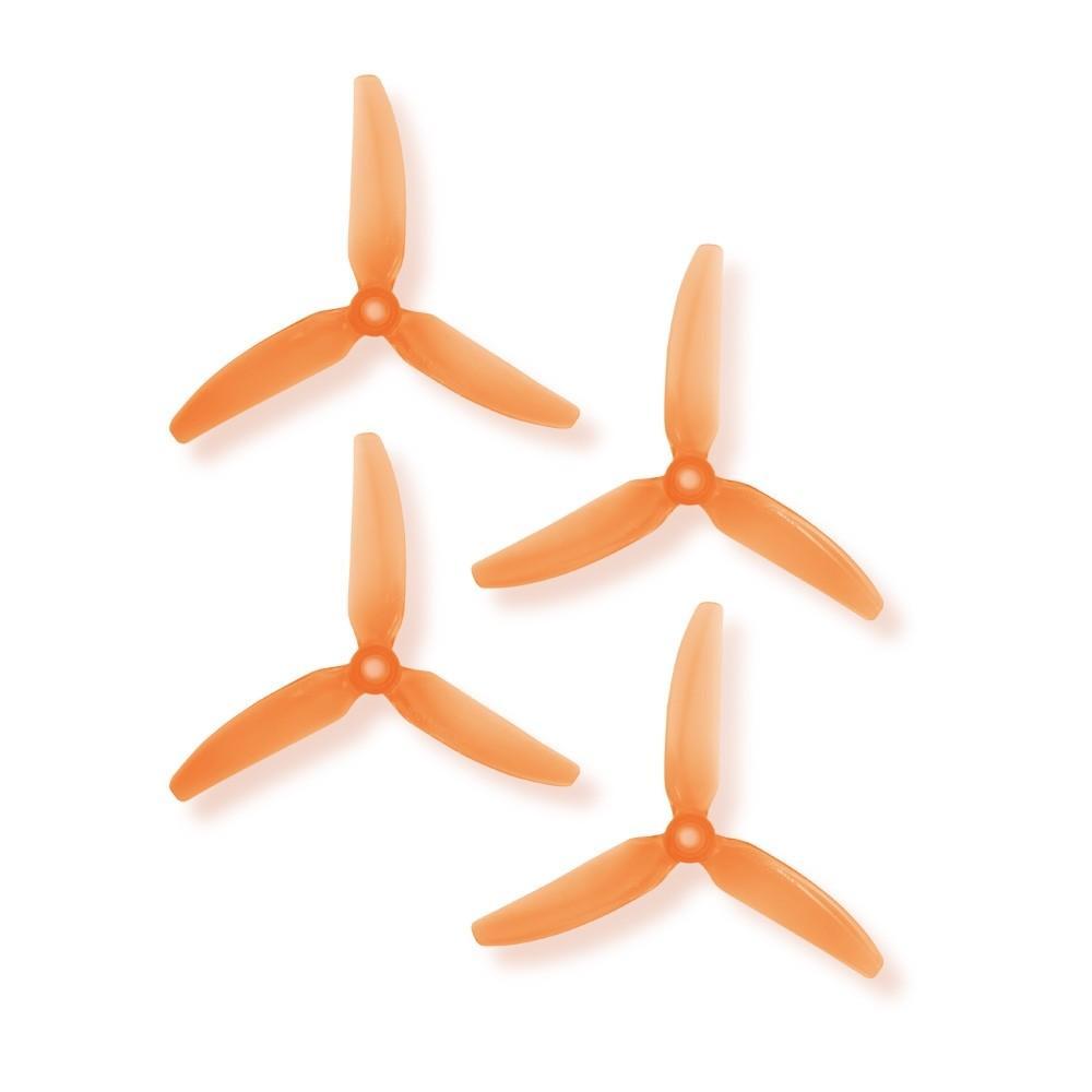 HQ Prop 5X4.3X3V1S Propellers 1 Pack (4 Pieces) Light Orange
