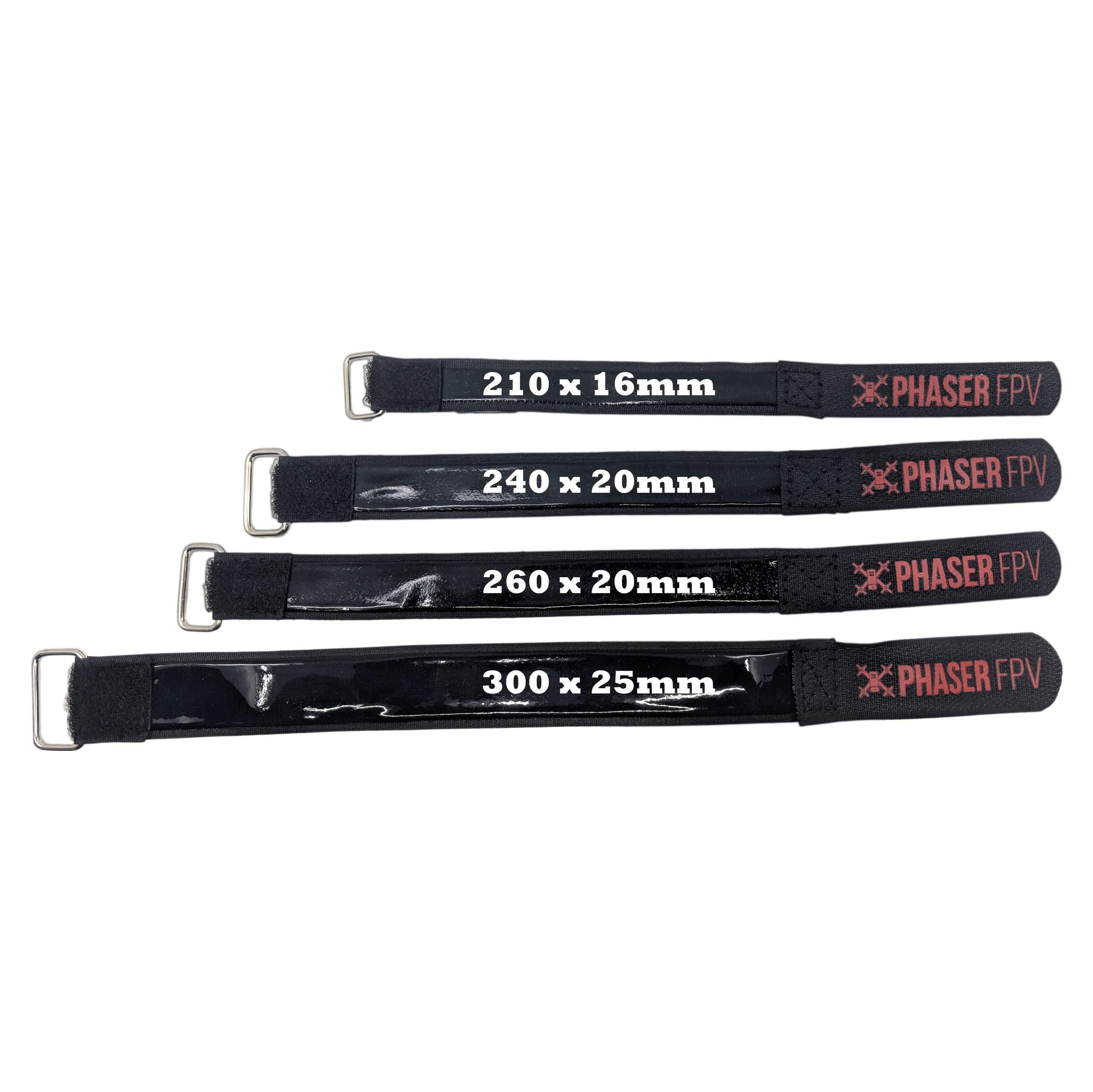 Lipo Battery Strap 260x20mm With Non-slip Coating Phaser FPV Branded