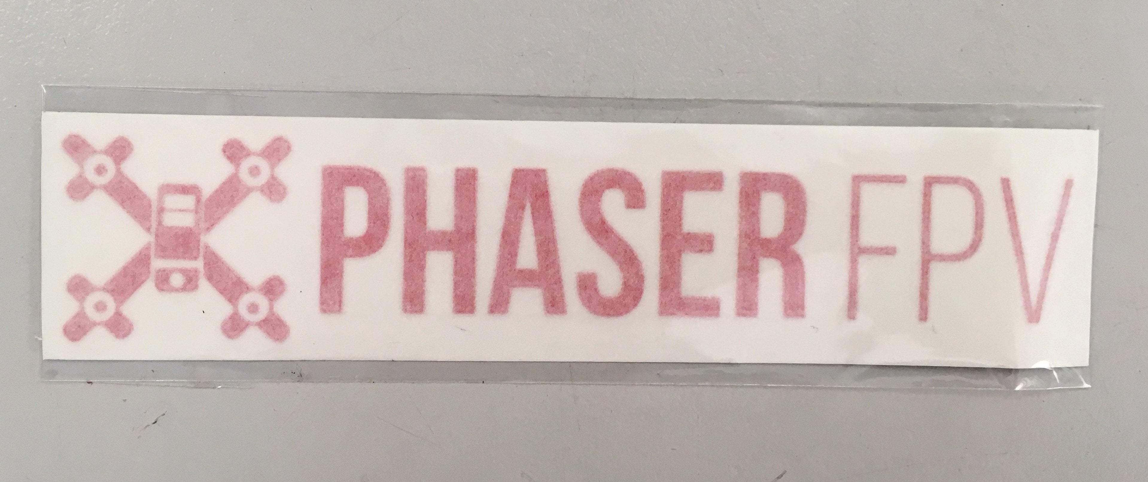 Phaser FPV Transfer Stickers 190mm x 40mm