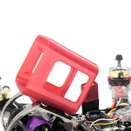 Phaser3D Rooster/Chameleon TI GoPro Session mount TPU Crystal Red