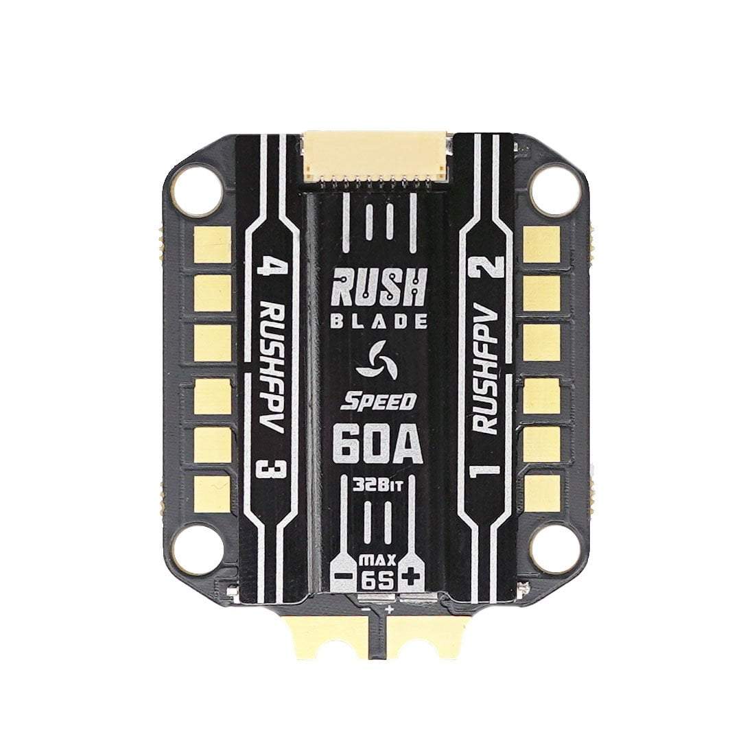Rush Blade 60A 3-6S BLHeli_32 30x30 4in1 ESC Speed Edition