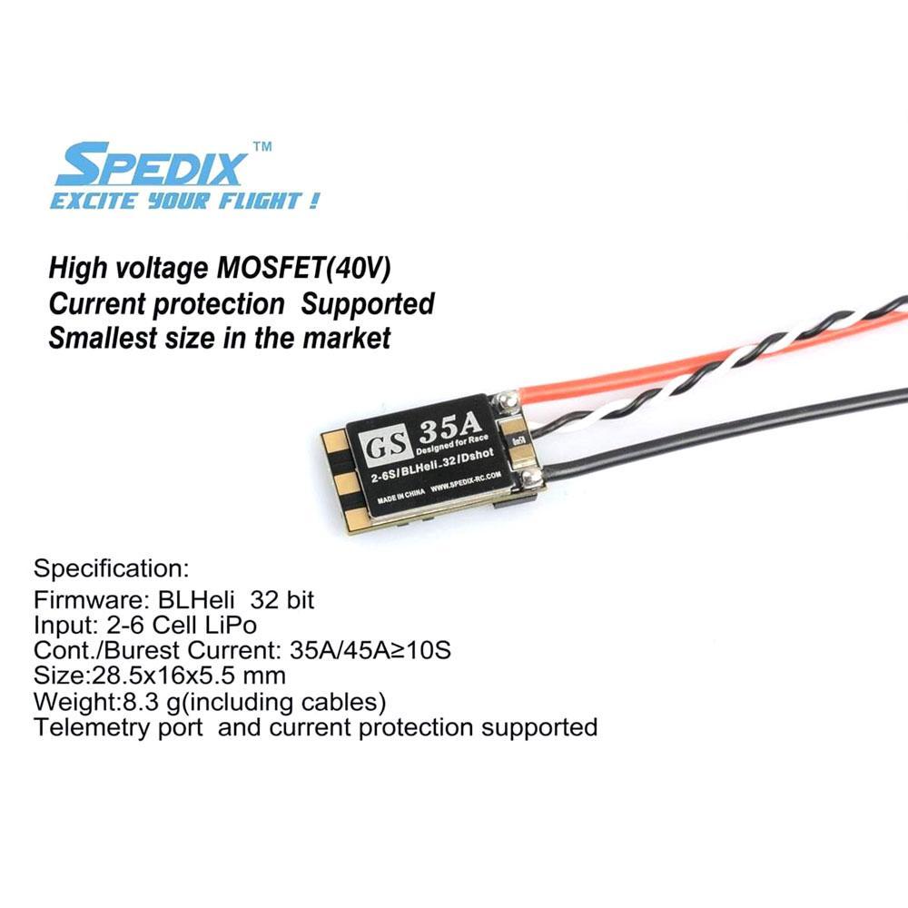 Spedix GS35 35A 2-6S 32BIT Dshot 1200 ESC