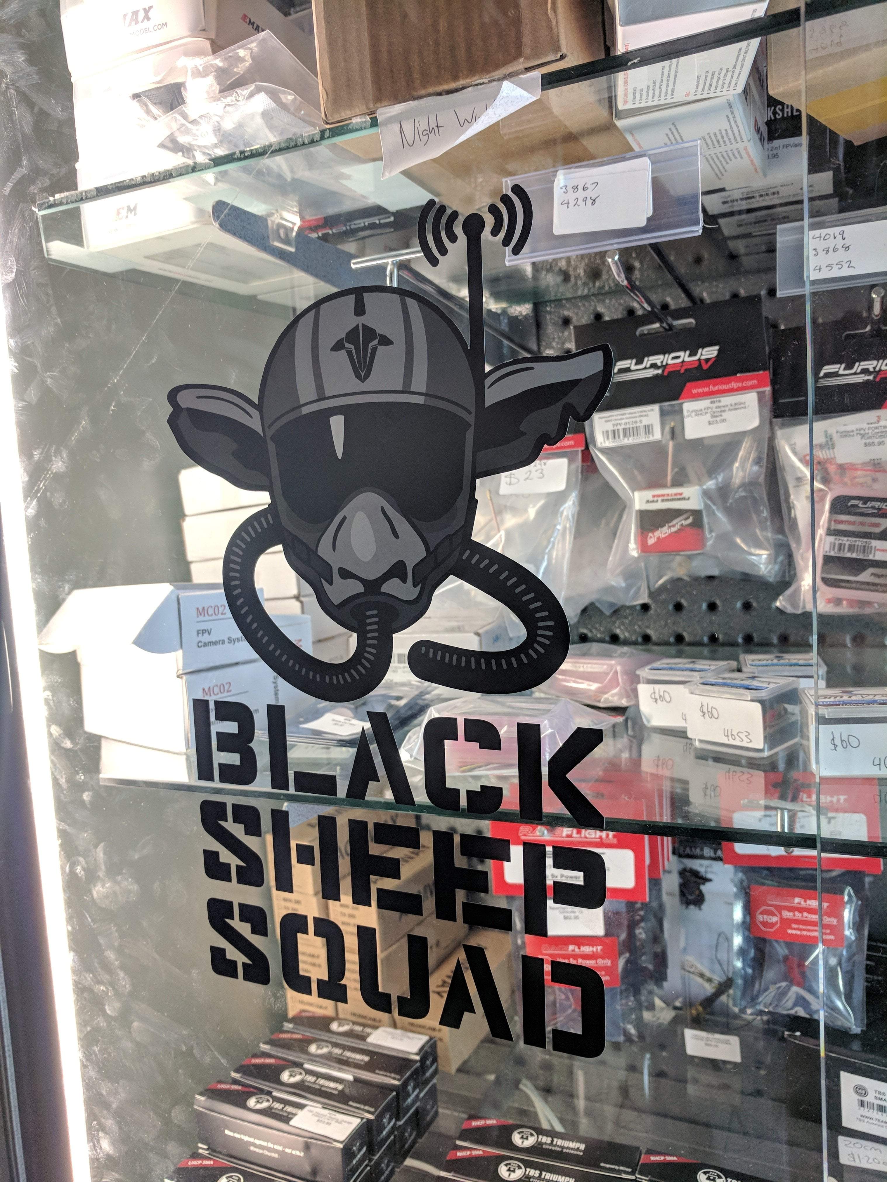 Team Black Sheep Squad Logo Transfer Sticker 300mm x 180mm
